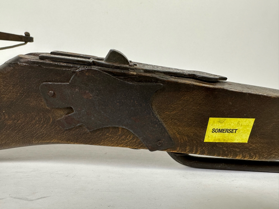 Vintage Wooden And Metal Handheld Crossbow 19W X 25L [Photo 8]