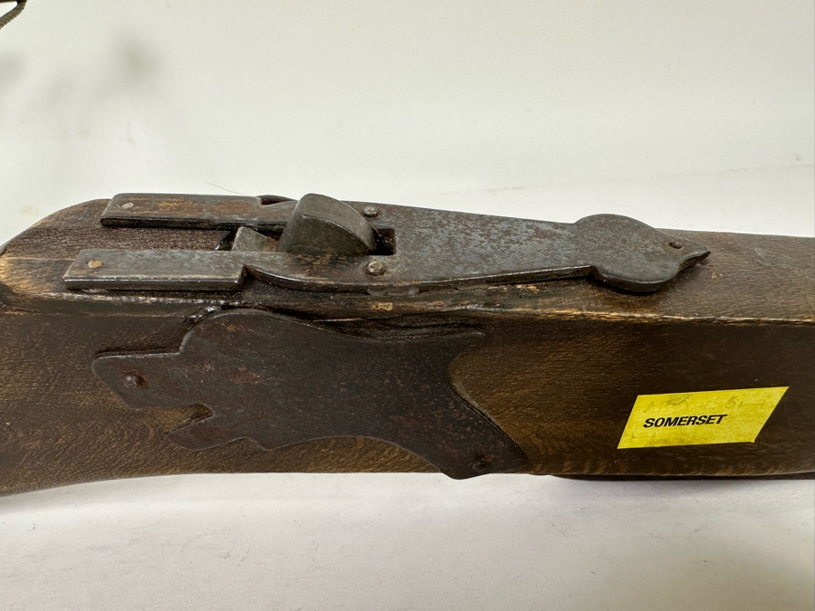 Vintage Wooden And Metal Handheld Crossbow 19W X 25L [Photo 7]