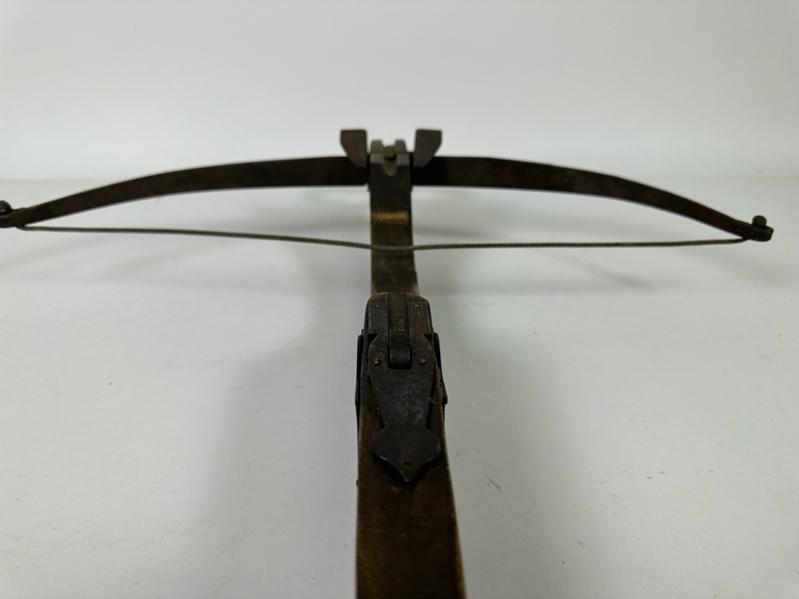 Vintage Wooden And Metal Handheld Crossbow 19W X 25L [Photo 13]