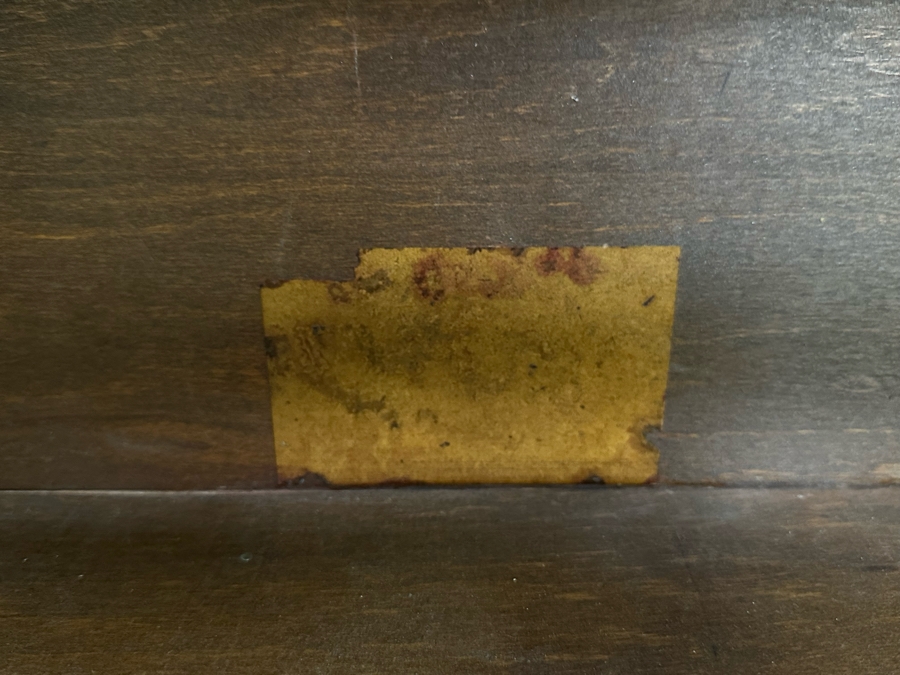 Vintage Wooden Lawyer's Bookcase With Unreadable Manufacturer's Tags 34W X 12D X 51H [Photo 7]