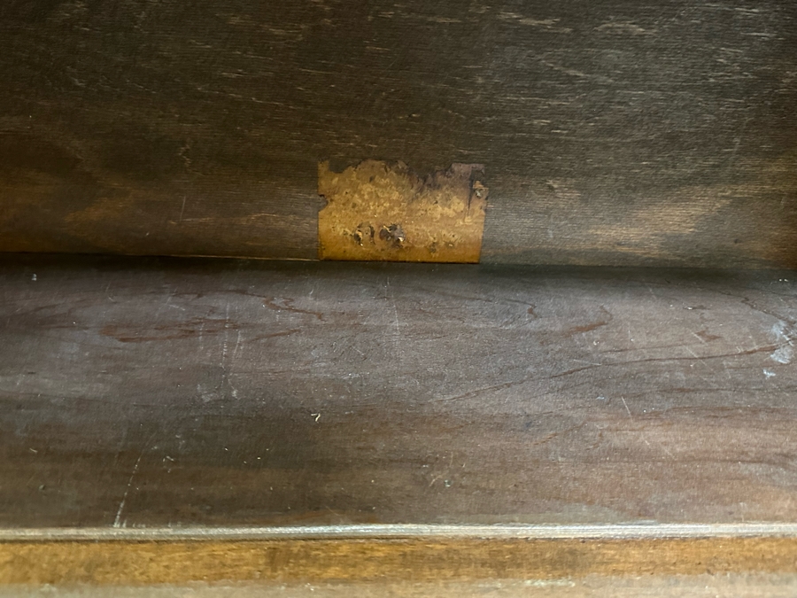 Vintage Wooden Lawyer's Bookcase With Unreadable Manufacturer's Tags 34W X 12D X 51H [Photo 10]