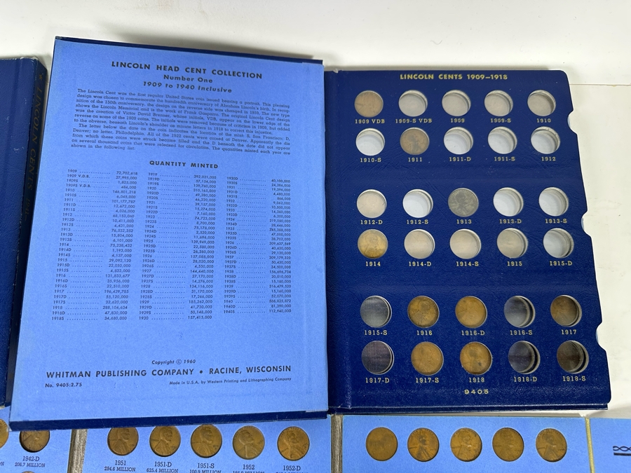 Vintage Lincoln Head Pennies / Lincoln Wheat Penny Coin Collection - See Photos [Photo 13]