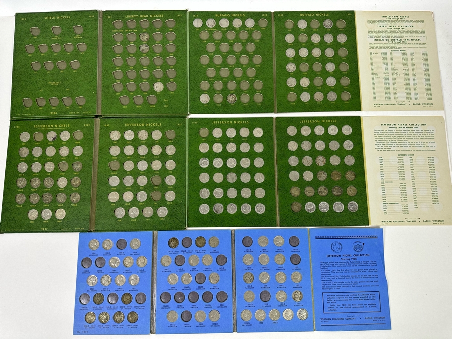 Vintage Nickels Coin Collection Featuring Buffalo Nickels, 1910 Liberty Head Nickel And Jefferson Nickels - See Photos [Photo 3]