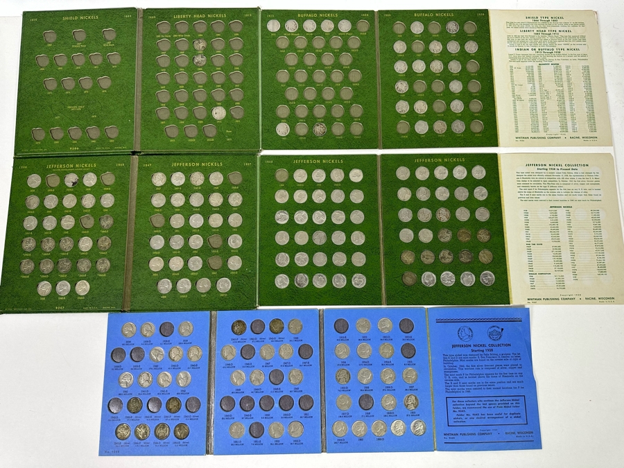 Vintage Nickels Coin Collection Featuring Buffalo Nickels, 1910 Liberty Head Nickel And Jefferson Nickels - See Photos [Photo 2]