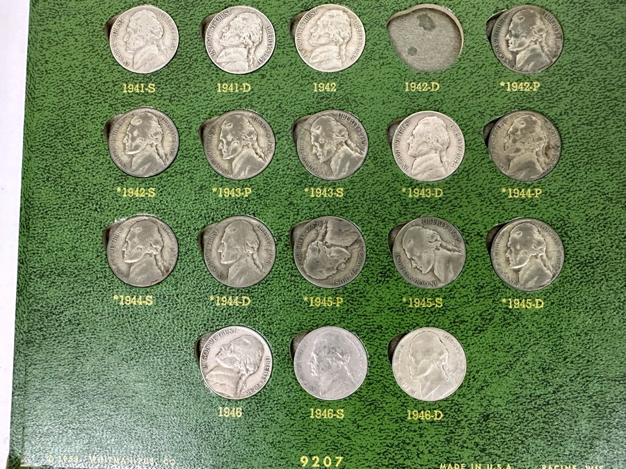 Vintage Nickels Coin Collection Featuring Buffalo Nickels, 1910 Liberty Head Nickel And Jefferson Nickels - See Photos [Photo 14]