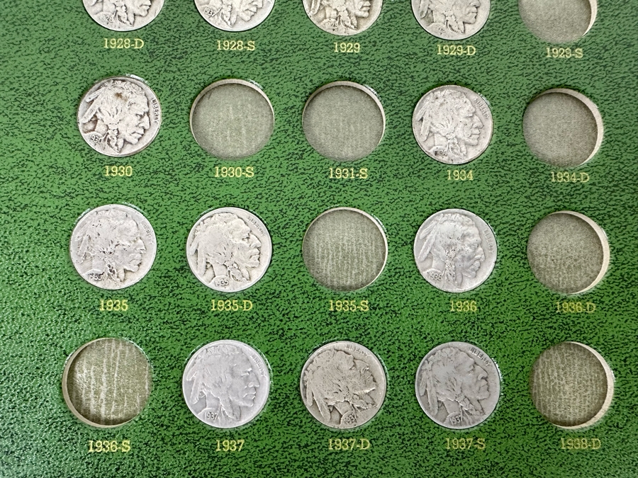 Vintage Nickels Coin Collection Featuring Buffalo Nickels, 1910 Liberty Head Nickel And Jefferson Nickels - See Photos [Photo 12]