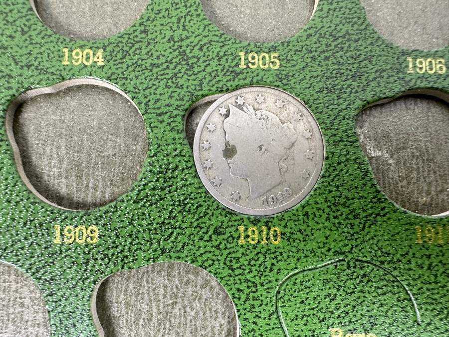 Vintage Nickels Coin Collection Featuring Buffalo Nickels, 1910 Liberty Head Nickel And Jefferson Nickels - See Photos [Photo 6]