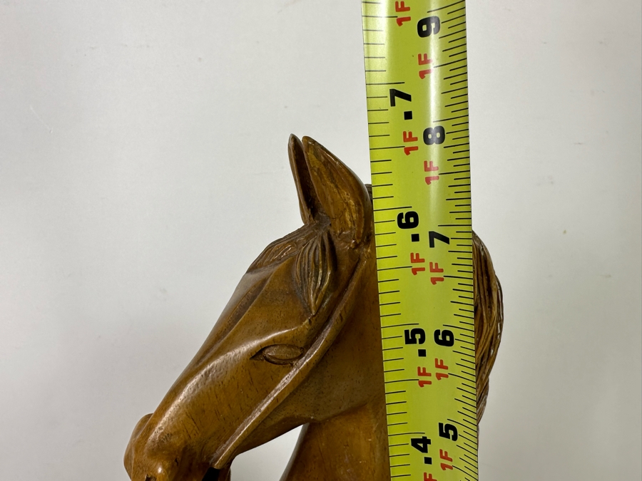 Large Hand Carved Wooden Horse Sculpture From The Philippines 18W X 8D X 20H [Photo 18]