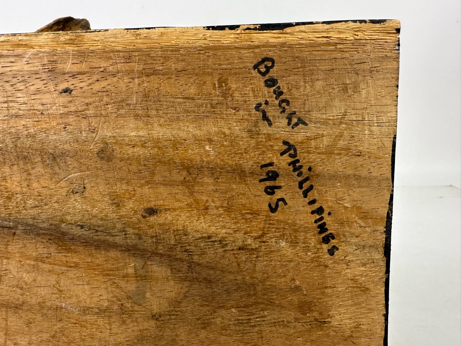 Large Hand Carved Wooden Horse Sculpture From The Philippines 18W X 8D X 20H [Photo 19]