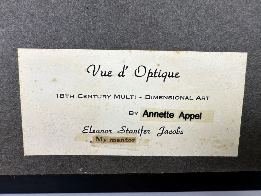 Vue D' Optique Multi-Dimensional Artwork By Annette Appel Shadowbox Framed Of Old Man Reading The Wall Street Journal 25W X 3.5D X 31.5H [Photo 14]