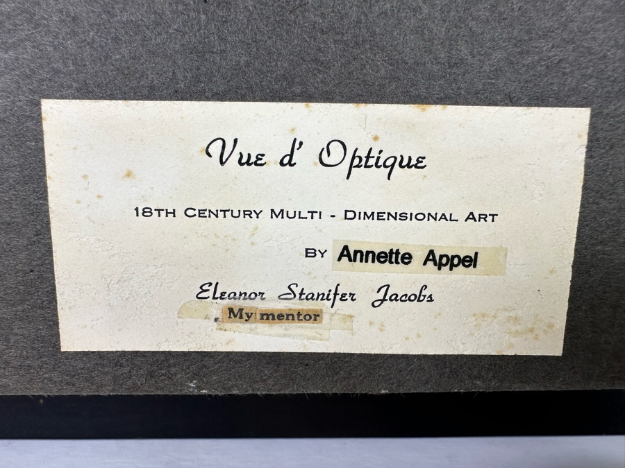 Vue D' Optique Multi-Dimensional Artwork By Annette Appel Shadowbox Framed Of Old Man Reading The Wall Street Journal 25W X 3.5D X 31.5H [Photo 13]