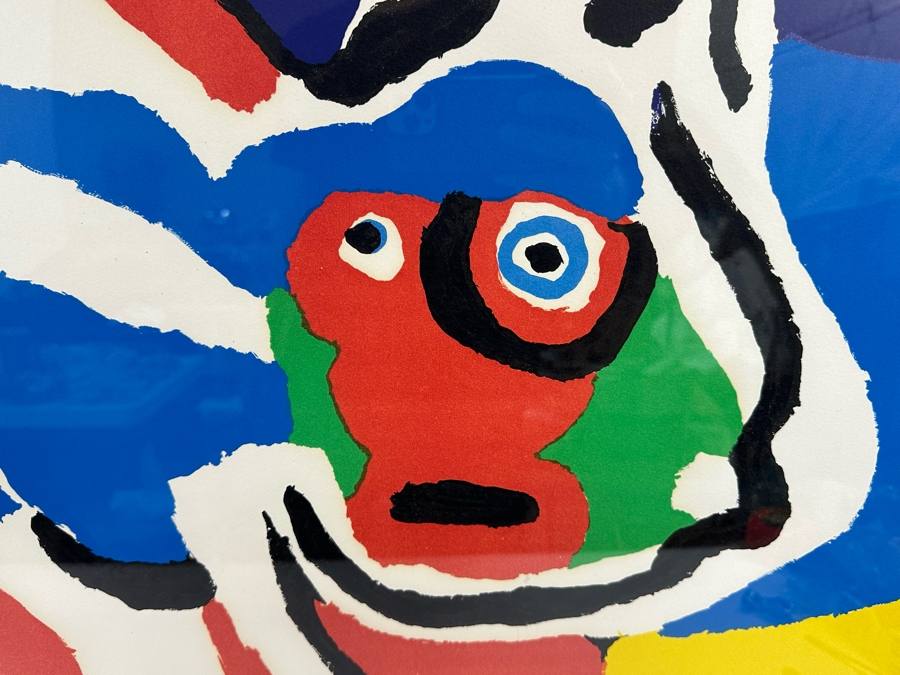 Karel Appel (1921-2006, Dutch) Hand Signed Limited Edition Lithograph 1975 Numbered 2 Of 100 28.5 X 23 Framed 35 X 30 [Photo 14]