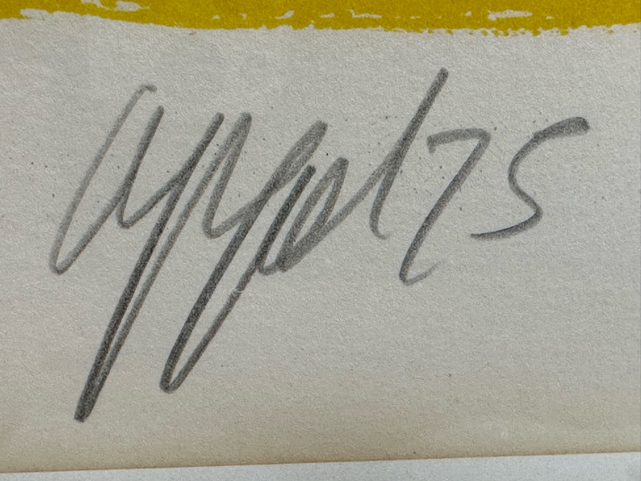 Karel Appel (1921-2006, Dutch) Hand Signed Limited Edition Lithograph 1975 Numbered 2 Of 100 28.5 X 23 Framed 35 X 30 [Photo 12]