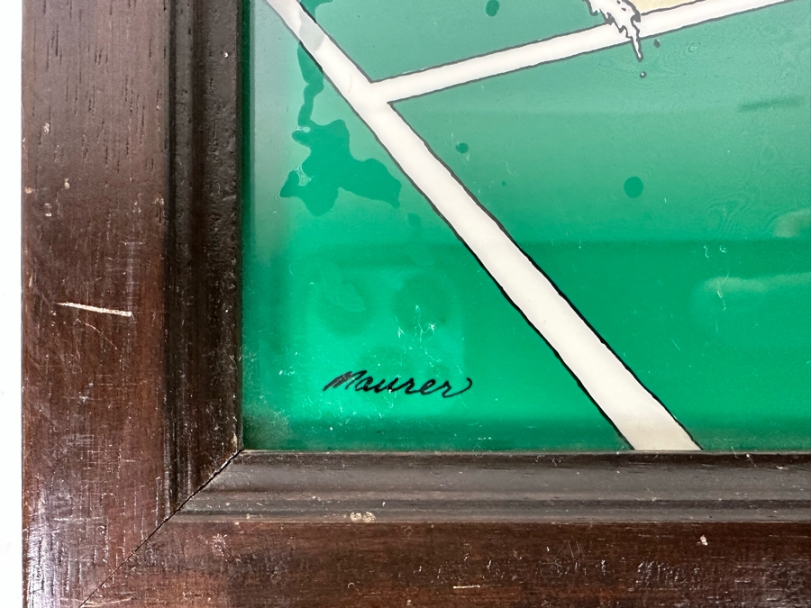 Vintage 1975 Pop Art 'Great Shot By George' Artwork By Artist Maurer / Dollart Co With One Dollar Bill Framed 9.5 X 11.5 [Photo 7]