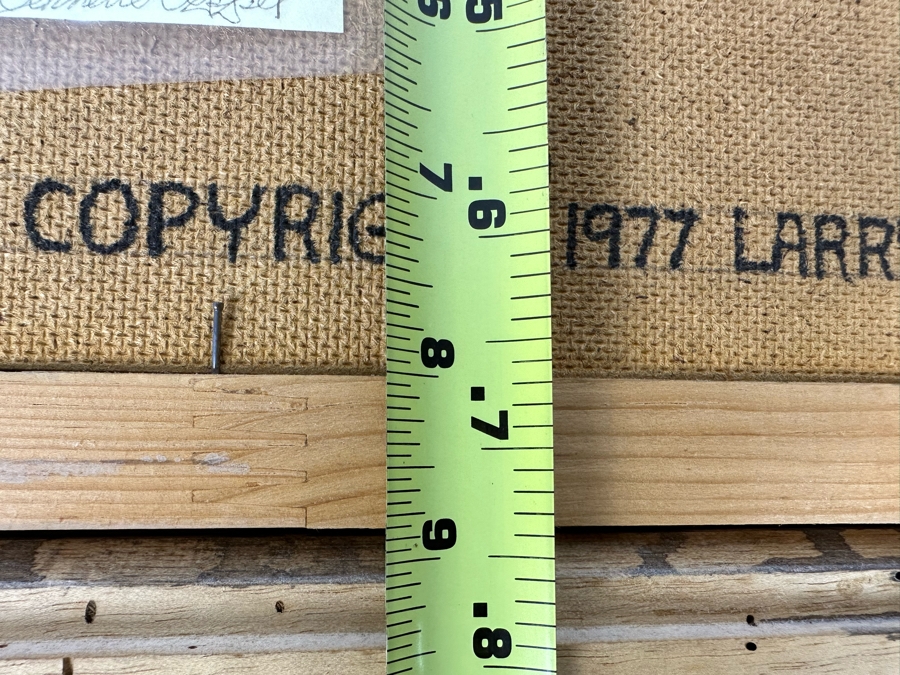 Original Larry Jacobsen Original Oil Painting On Board Of Elephant Herd 10 X 8 Framed 14 X 12 1977 [Photo 12]