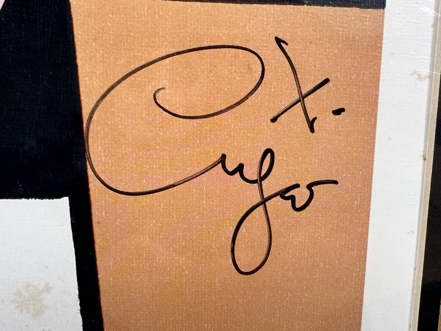 Xavier Cugat (1900-1990, Spain) Hand Signed Limited Edition Print Henry Kissinger On A Chess Board Playing Political Chess Numbered 4 Of 200 1975 19 X 25.5 Framed 25 X 32 [Photo 10]