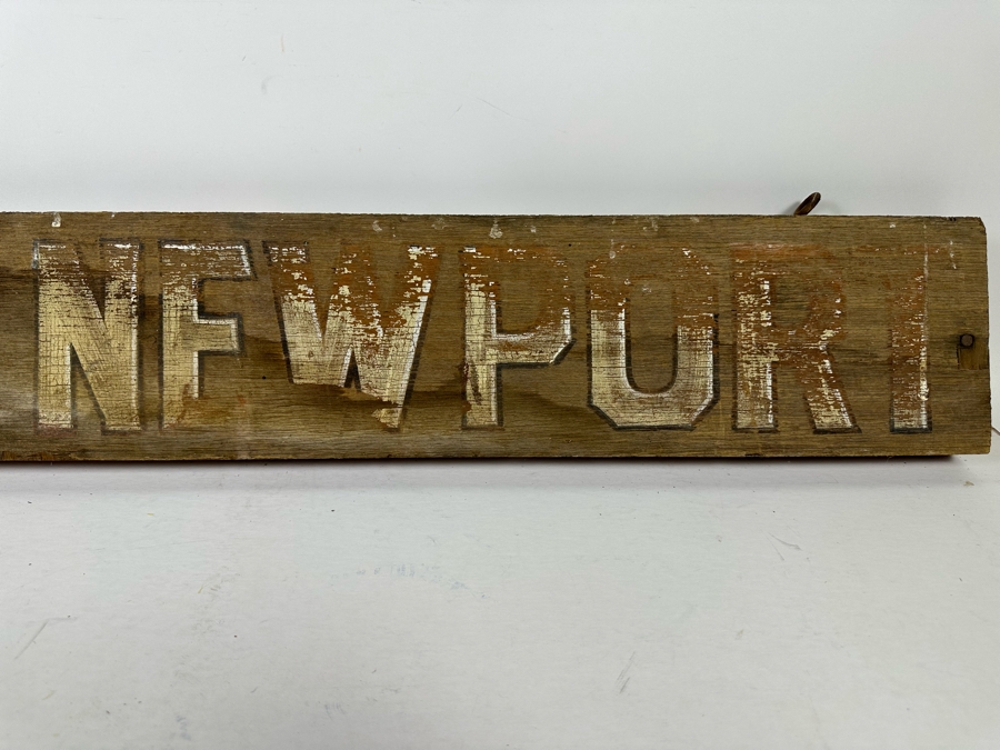 Old Original Tug Newport Double-Side Wooden Sign From Newport Beach Harbor 36W X 2D X 6H [Photo 11]