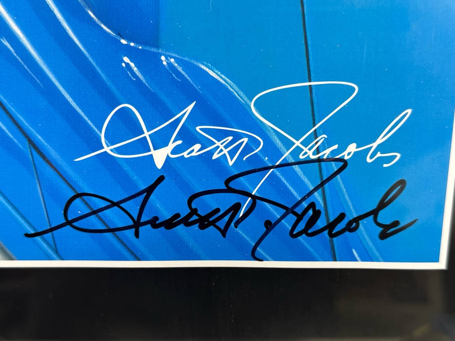 Hand Signed Scott Jacobs Poster Titled 'Natures Drive-In' Featuring Packard Car With View Of La Jolla From The Thirteenth Annual La Jolla Concours D'Elegance April 9, 2017 22.5 X 36 Framed 27 X 39.5 [Photo 10]