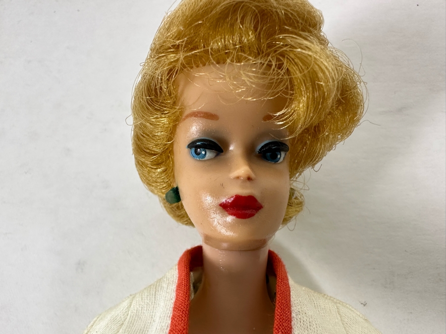 Hand Signed By Ruth Handler (Inventor Of Barbie / Co-Founder Of Mattel) Vintage Mattel Barbie Doll Signed By Ruth Handler Along Leg [Photo 7]