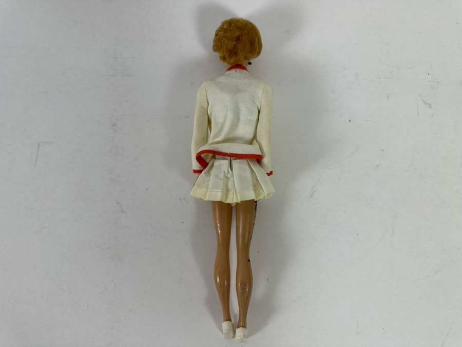 Hand Signed By Ruth Handler (Inventor Of Barbie / Co-Founder Of Mattel) Vintage Mattel Barbie Doll Signed By Ruth Handler Along Leg [Photo 12]