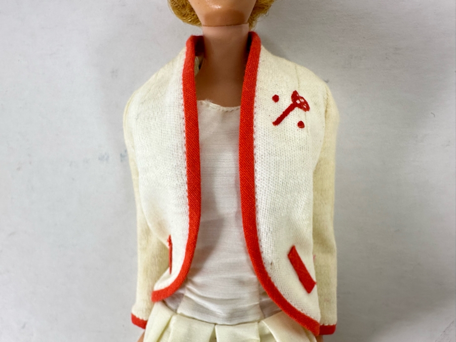 Hand Signed By Ruth Handler (Inventor Of Barbie / Co-Founder Of Mattel) Vintage Mattel Barbie Doll Signed By Ruth Handler Along Leg [Photo 9]