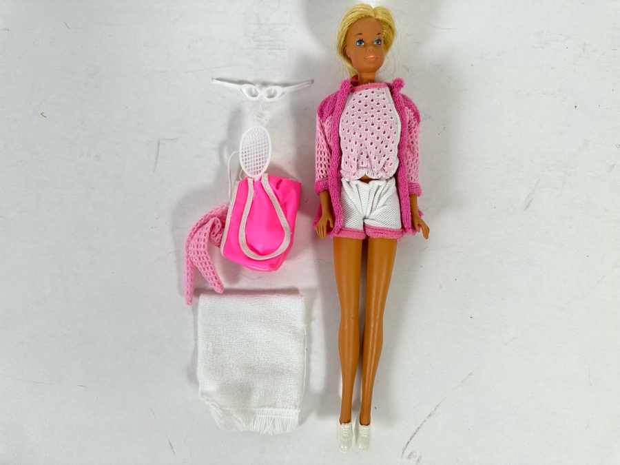 Hand Signed By Ruth Handler (Inventor Of Barbie / Co-Founder Of Mattel) Vintage Mattel Barbie Doll Signed By Ruth Handler Along Leg [Photo 5]