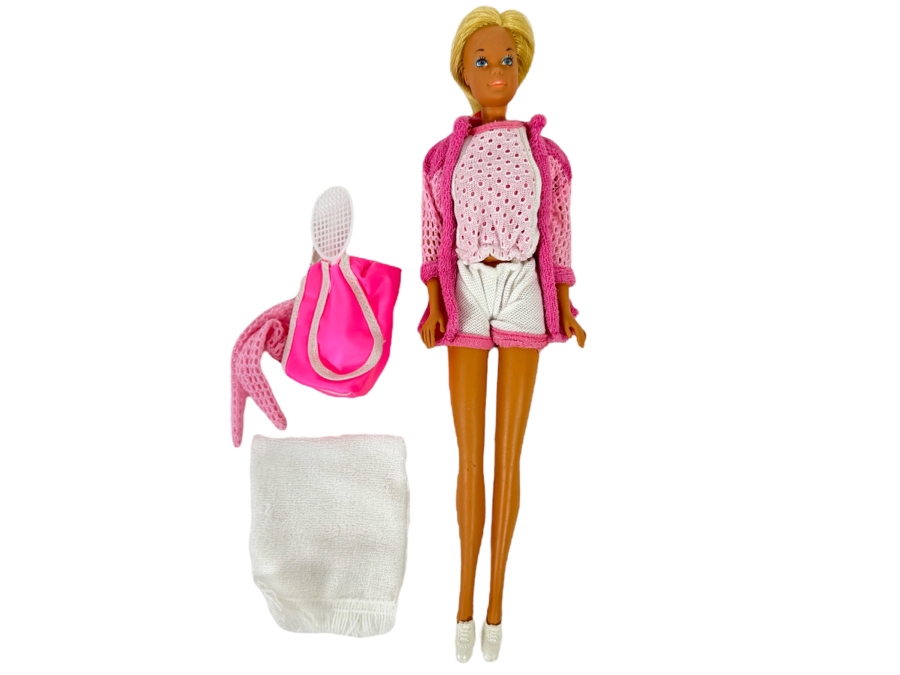 Hand Signed By Ruth Handler (Inventor Of Barbie / Co-Founder Of Mattel) Vintage Mattel Barbie Doll Signed By Ruth Handler Along Leg [Photo 2]