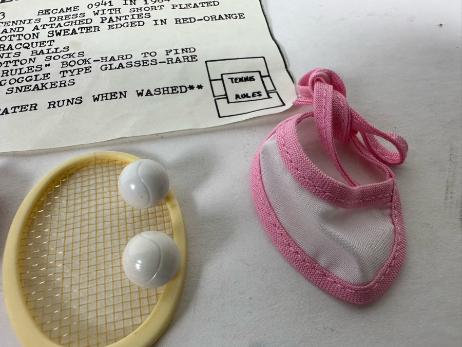 Vintage 1962-1963 Mattel Barbie Doll Accessories Tennis Anyone [Photo 6]