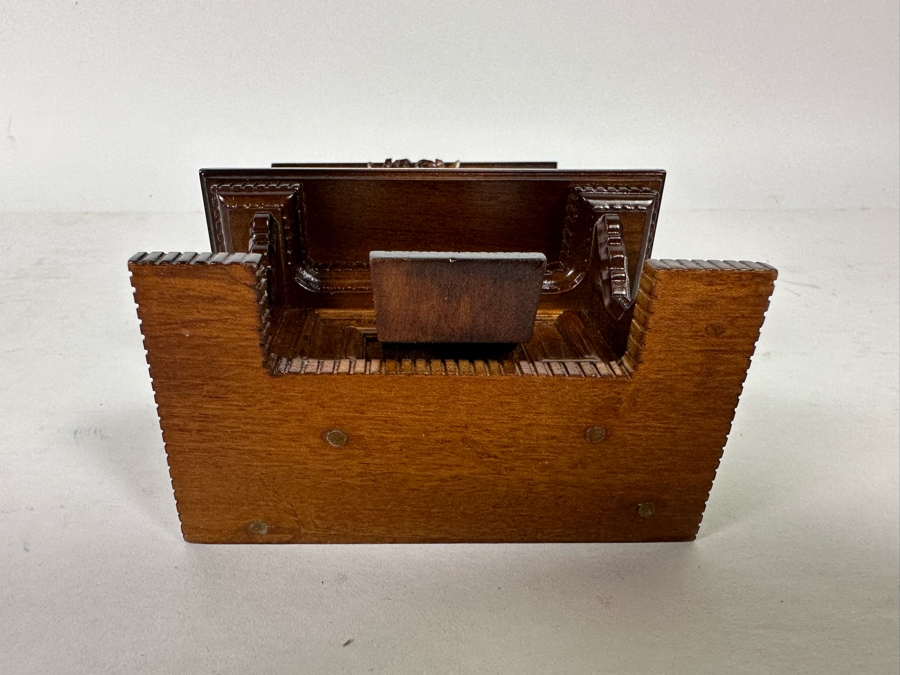 Stunning Handmade Rosewood George Becker Dollhouse Organ 1:12 2.75W X 2.25D X 7H [Photo 14]
