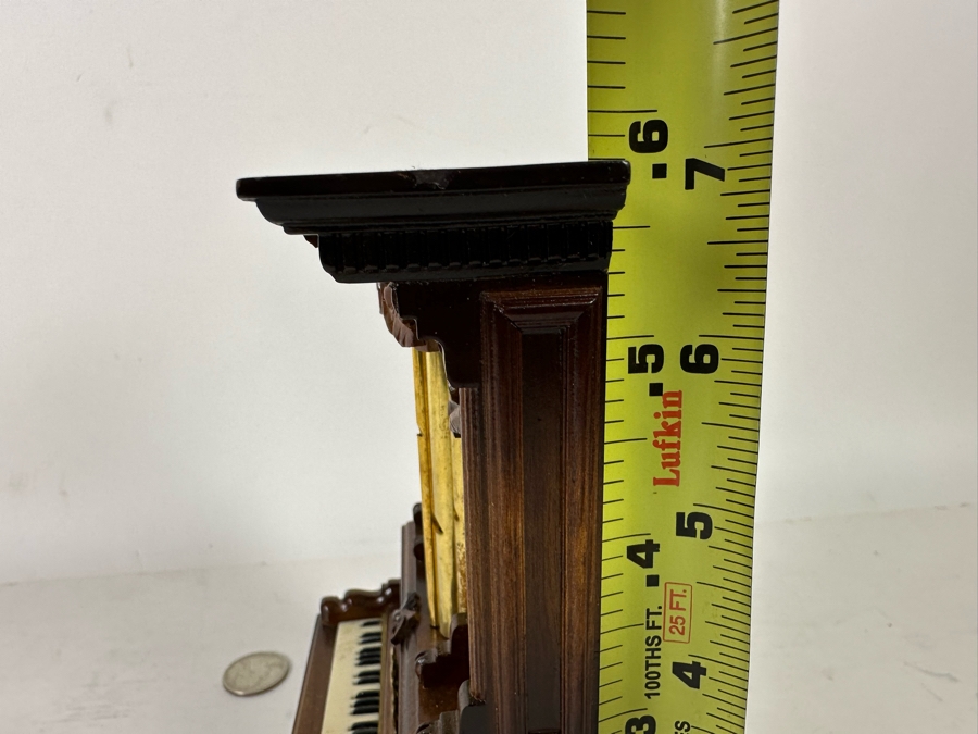 Stunning Handmade Rosewood George Becker Dollhouse Organ 1:12 2.75W X 2.25D X 7H [Photo 13]