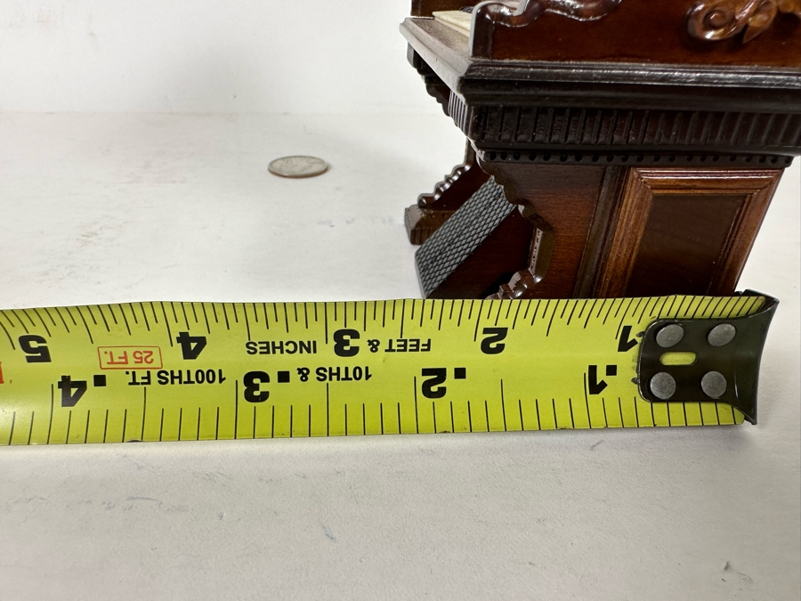 Stunning Handmade Rosewood George Becker Dollhouse Organ 1:12 2.75W X 2.25D X 7H [Photo 12]