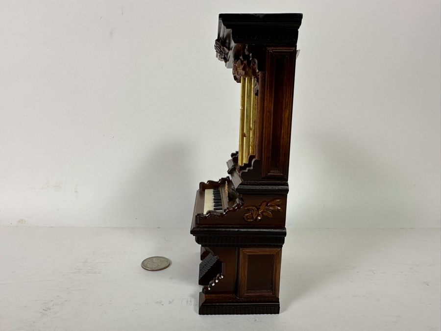 Stunning Handmade Rosewood George Becker Dollhouse Organ 1:12 2.75W X 2.25D X 7H [Photo 10]