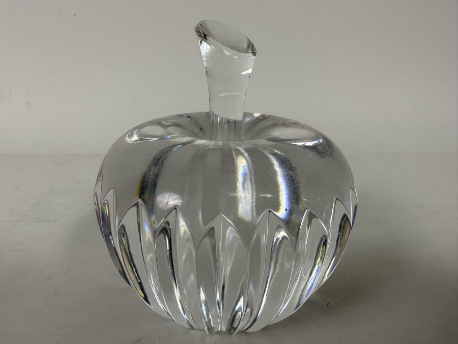 Vintage Waterford Crystal Apple Paperweight 3.5H [Photo 4]