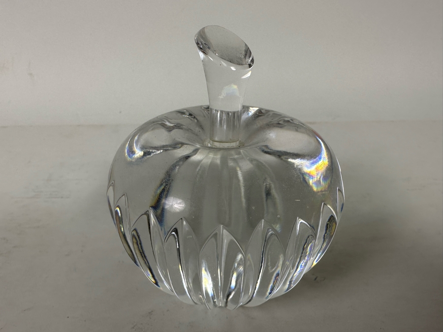Vintage Waterford Crystal Apple Paperweight 3.5H [Photo 5]