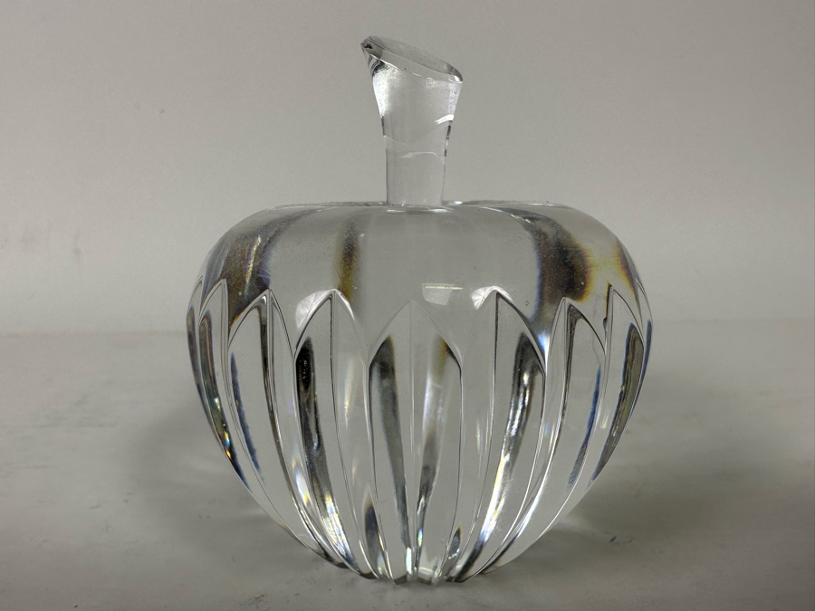 Vintage Waterford Crystal Apple Paperweight 3.5H [Photo 6]