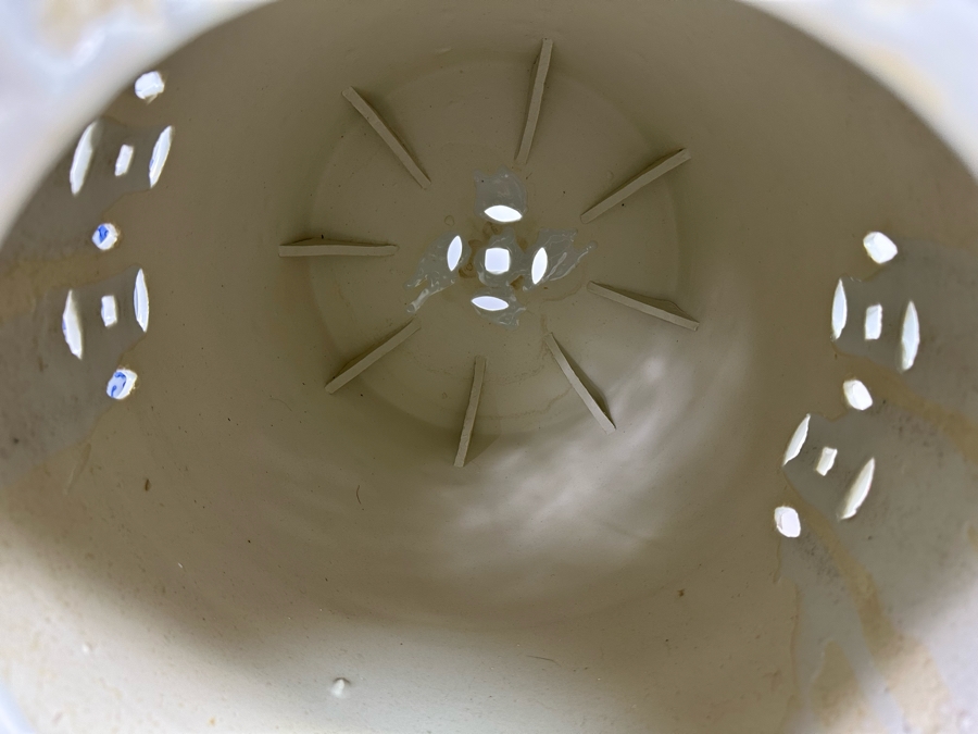 Pair Of Vintage Chinese Blue & White Barrel Garden Stools With Dragon Design 15W X 18.5H [Photo 22]