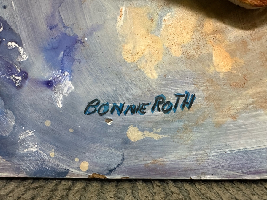Original Mixed-Media Masterpiece From Bonnie Lee Roth 3D Sculpture Mounted On Painted Board 36W X 48H X 9D [Photo 14]