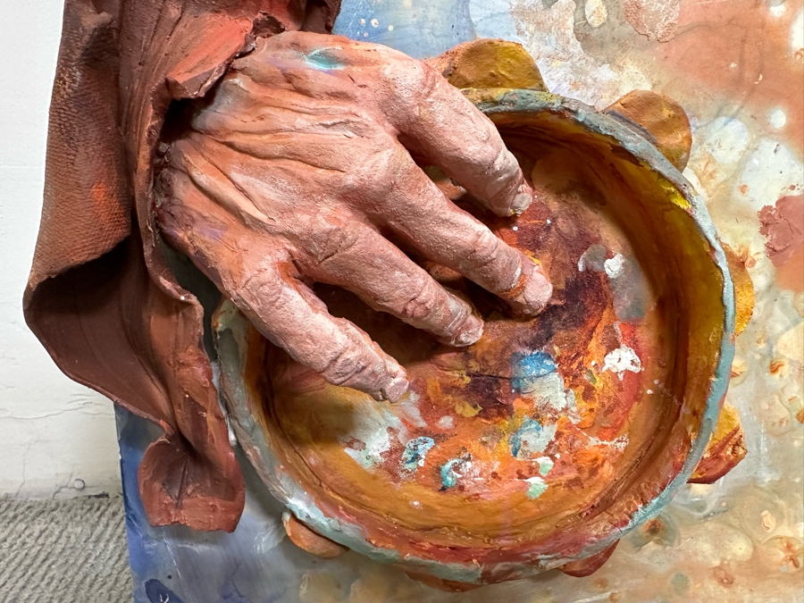 Original Mixed-Media Masterpiece From Bonnie Lee Roth 3D Sculpture Mounted On Painted Board 36W X 48H X 9D [Photo 13]