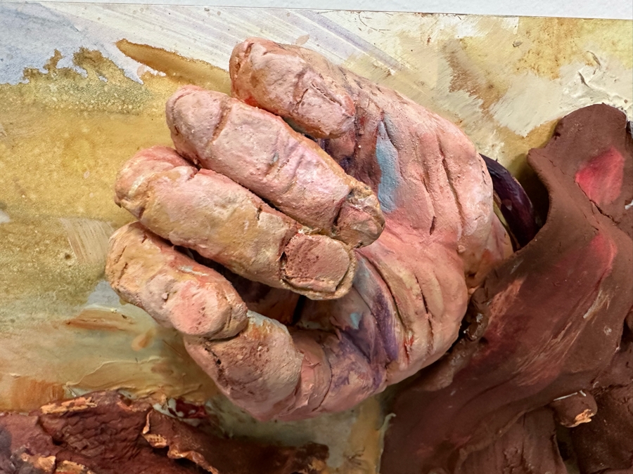 Original Mixed-Media Masterpiece From Bonnie Lee Roth 3D Sculpture Mounted On Painted Board 36W X 48H X 9D [Photo 8]