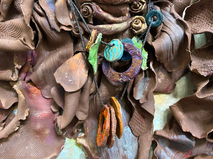 Original Mixed-Media Masterpiece From Bonnie Lee Roth 3D Sculpture Mounted On Painted Board 36W X 48H X 9D [Photo 18]