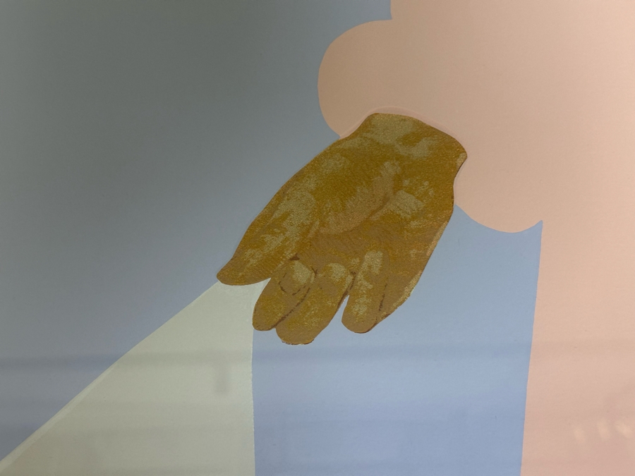 Pegge Hopper Large Hand Signed Hawaiian Artist Proof A/P Print Featuring Mother Comforting Child 44W X 29H Framed 52W X 39H [Photo 11]