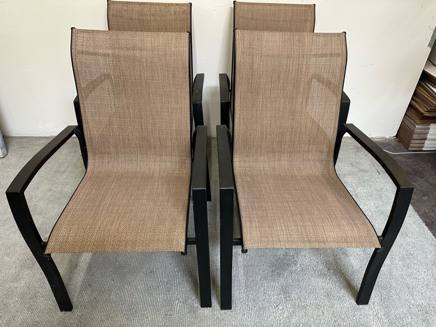Set Of Four Stacking Outdoor Chairs