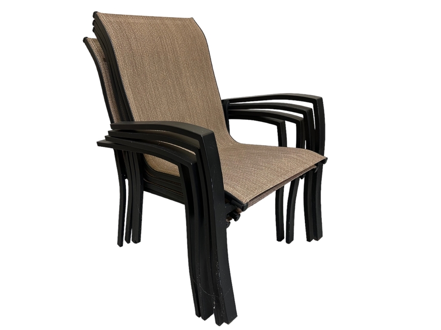 Set Of Four Stacking Outdoor Chairs [Photo 1]