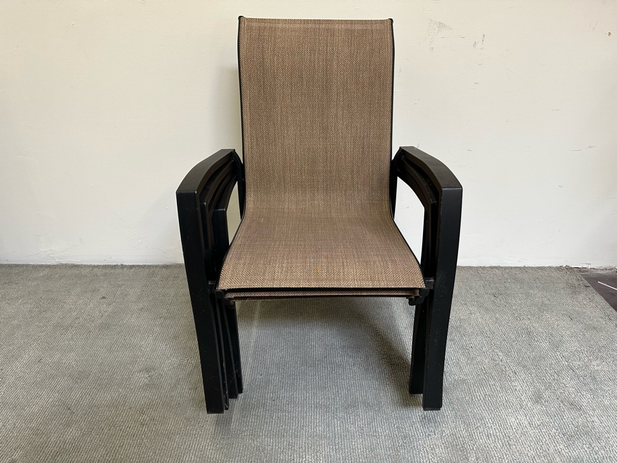 Set Of Four Stacking Outdoor Chairs