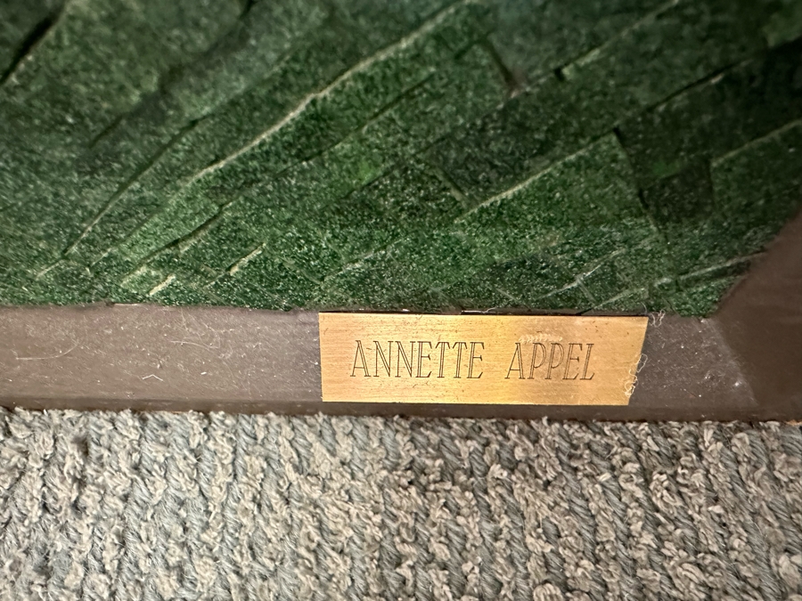 Original Mosaic Handmade By Annette Appel - A Caricature Of Tennis Player Norm Appel Made Over A 10 Year Period Using Jewelry Cut Venetian Tiles And Crushed Marble Over Tempered Masonite 7' 8'W X 43.5'H Estimated Value In 2006 Was $50,000 [Photo 22]