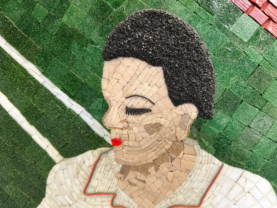 Original Mosaic Handmade By Annette Appel - A Caricature Of Tennis Player Norm Appel Made Over A 10 Year Period Using Jewelry Cut Venetian Tiles And Crushed Marble Over Tempered Masonite 7' 8'W X 43.5'H Estimated Value In 2006 Was $50,000 [Photo 17]