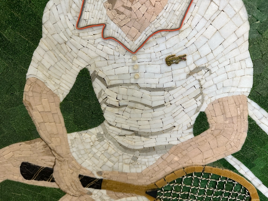 Original Mosaic Handmade By Annette Appel - A Caricature Of Tennis Player Norm Appel Made Over A 10 Year Period Using Jewelry Cut Venetian Tiles And Crushed Marble Over Tempered Masonite 7' 8'W X 43.5'H Estimated Value In 2006 Was $50,000 [Photo 3]