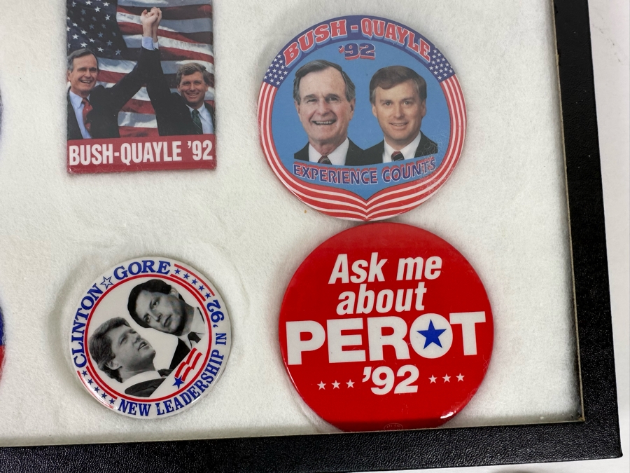 Collection Of Vintage United States Political Presidential Campaingn Buttons And Bumber Stickers [Photo 7]