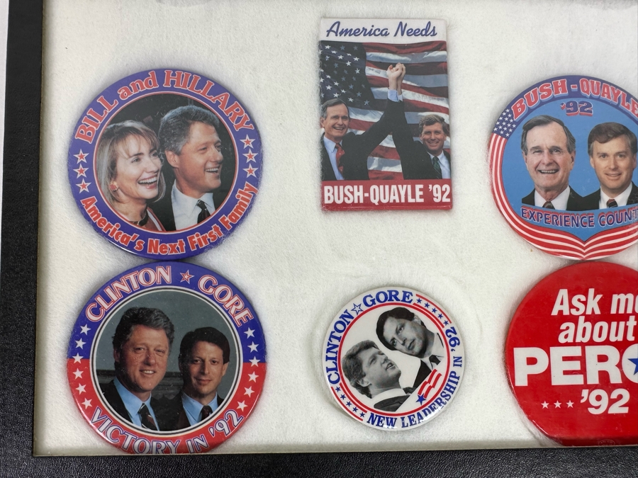 Collection Of Vintage United States Political Presidential Campaingn Buttons And Bumber Stickers [Photo 6]