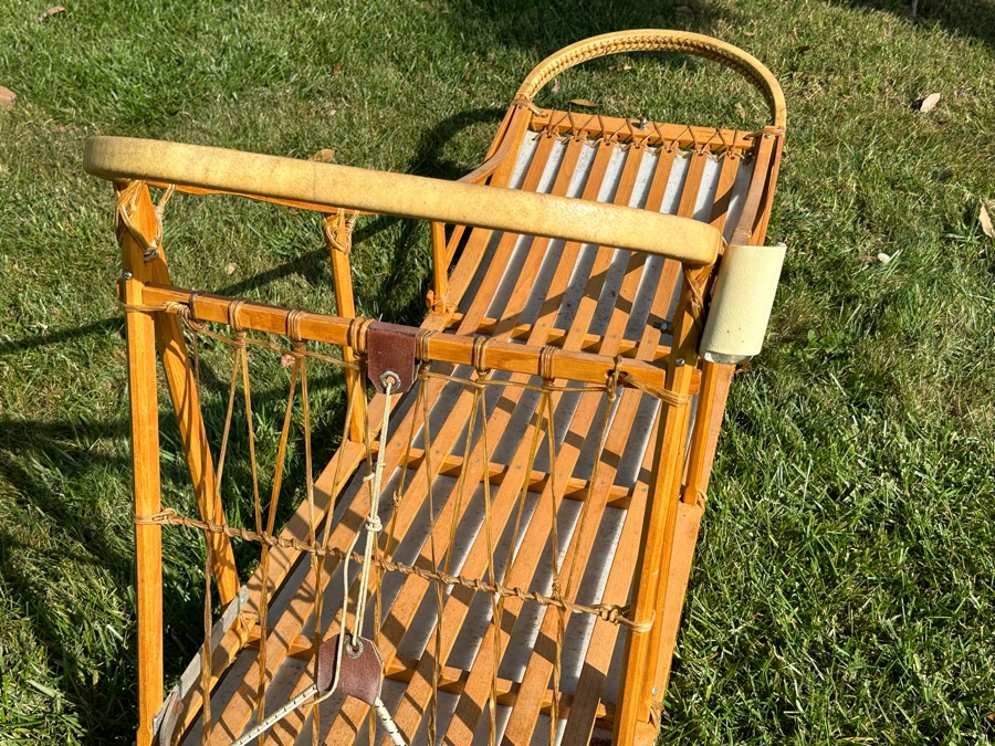 Signed Ed Moody (1911-1994, NH) Fine Handcrafted Iditarod Dog Sled In Excellent Condition 106W X 24D X 35H [Photo 8]